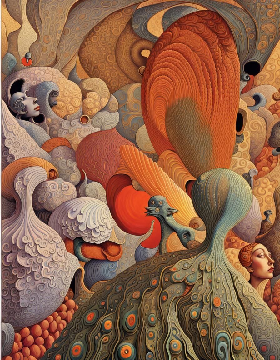 Fantastical Abstract Art with Sunshine Rays