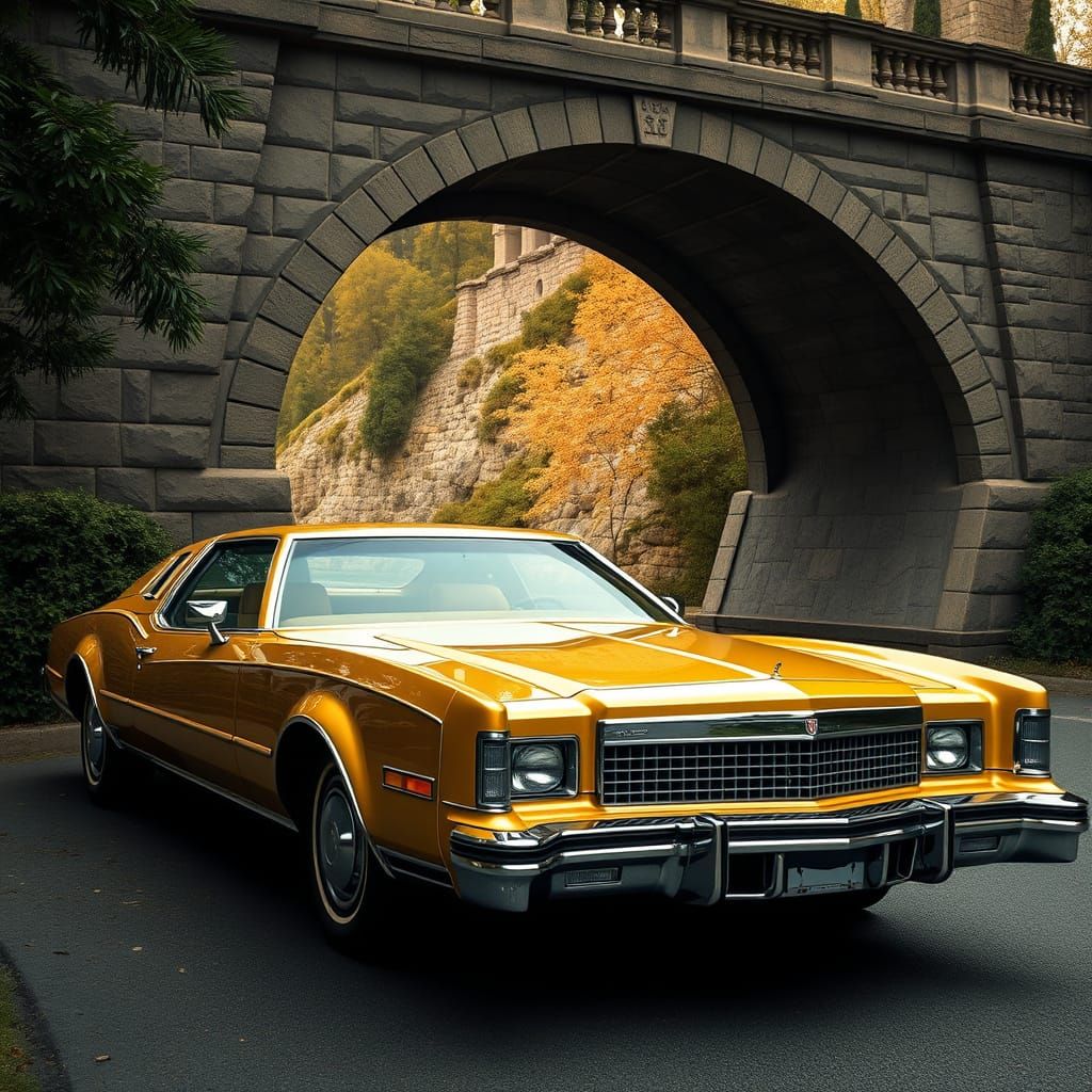 1973 Oldsmobile Toronado in Retro-Futuristic Style