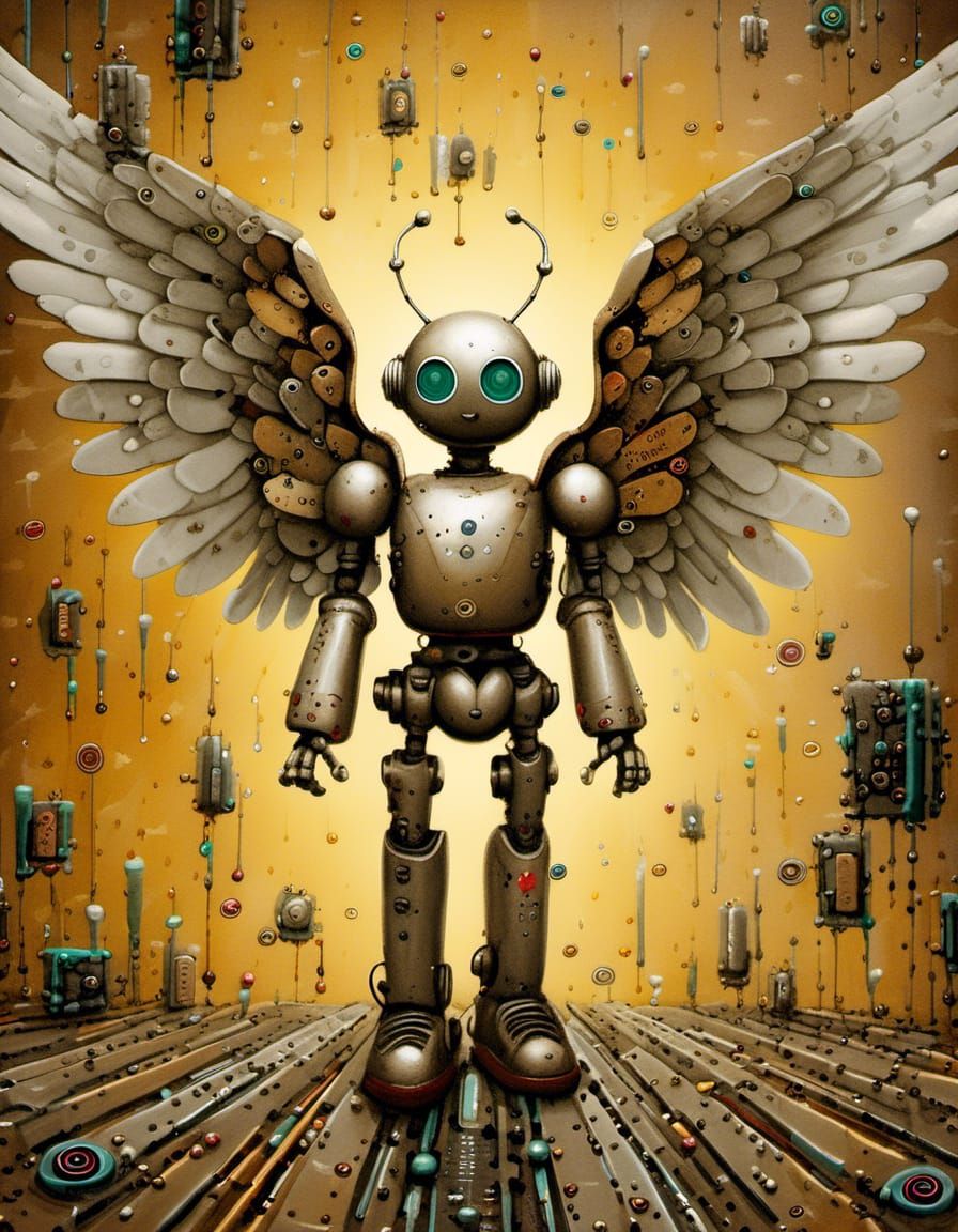 Robot angel.