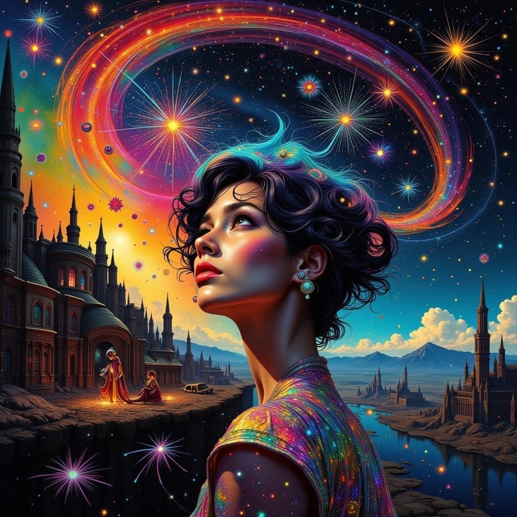 Stellar Vortex in Deep Blue Galaxy