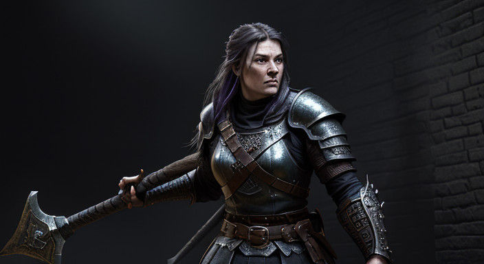 Martial Goddess of the Dark Ages Emerges from Shadows in Cyb...