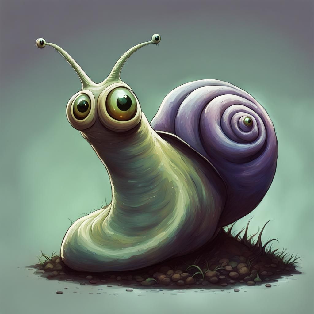 creepy slug snail alien