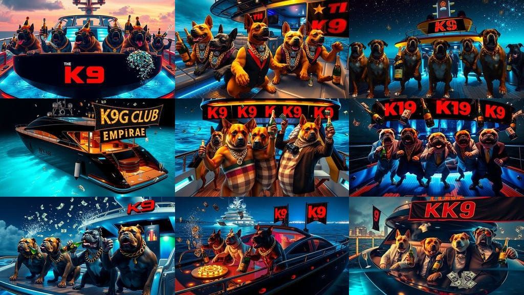 Luxury Yacht Party with Rich Dogs