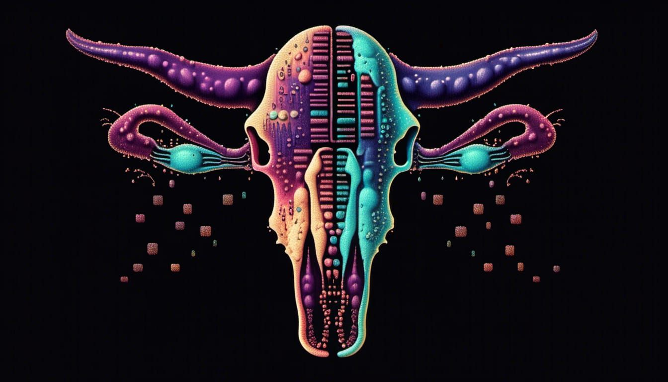 Gamer Steer Skull Reproductive System