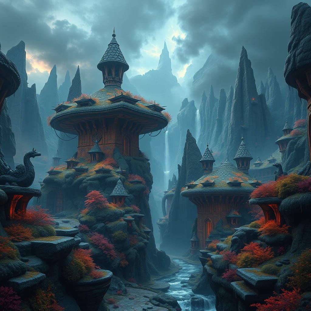 Epic Fantasy World in Unreal Engine 5 Style