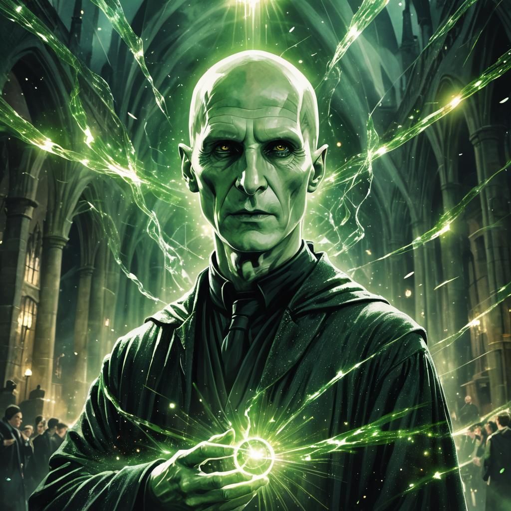 Voldemort Double Exposure Digital Illustration