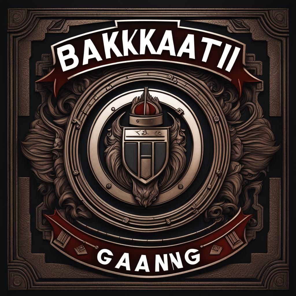Minimalist Logo for College Group: Bakaiti Gang