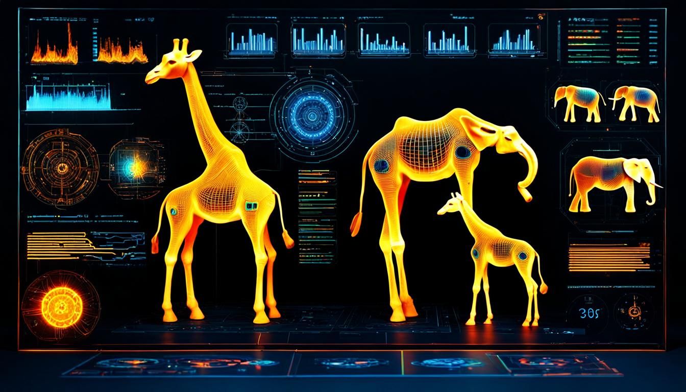 Burning Giraffes and Elephants: Sci-Fi Holographic Art