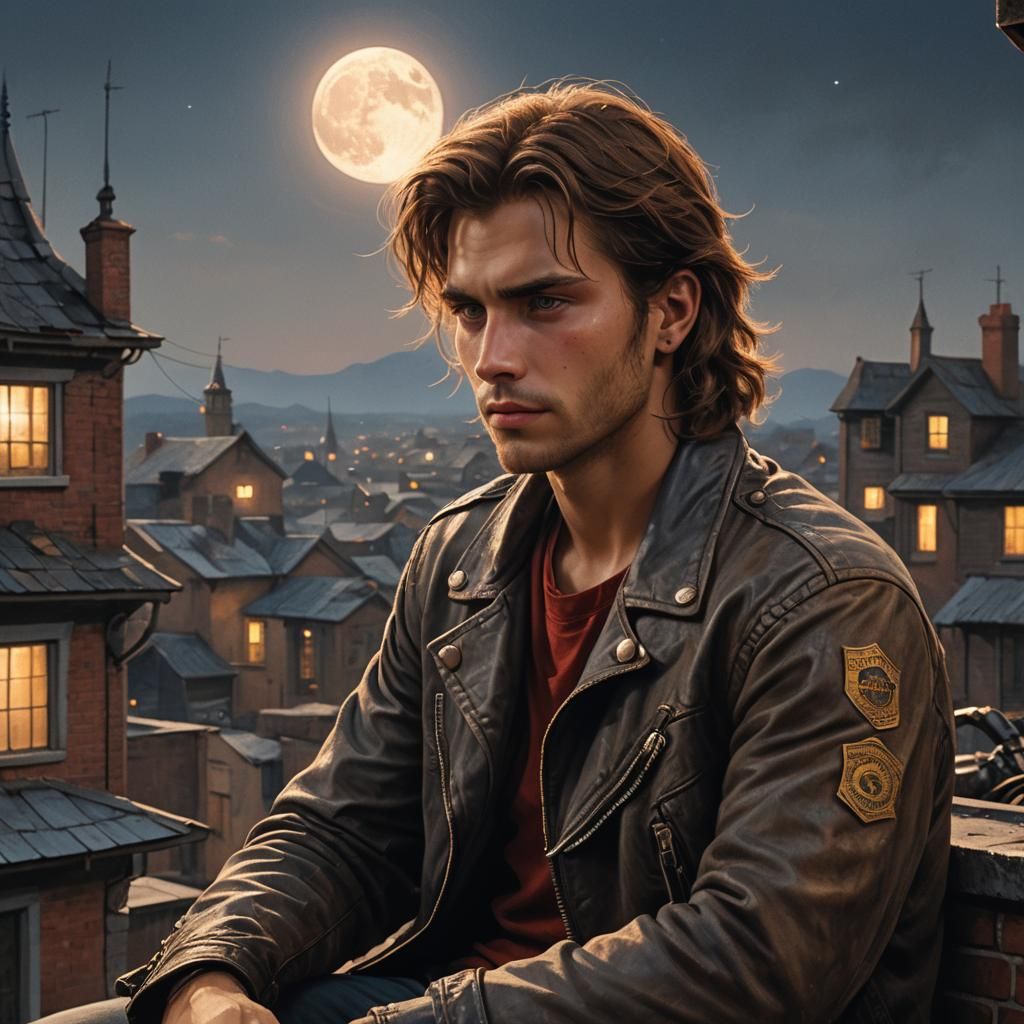 Detailed Matte Painting of Nicholas at Night