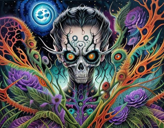 Strange Creature Close-Up: Lovecraftian Horror Concept Art