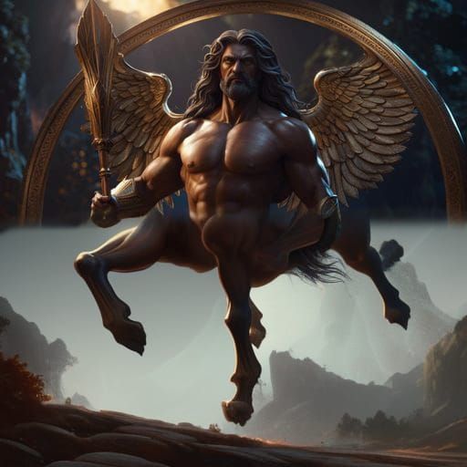 Centaur Horse in Dark Fantasy Style
