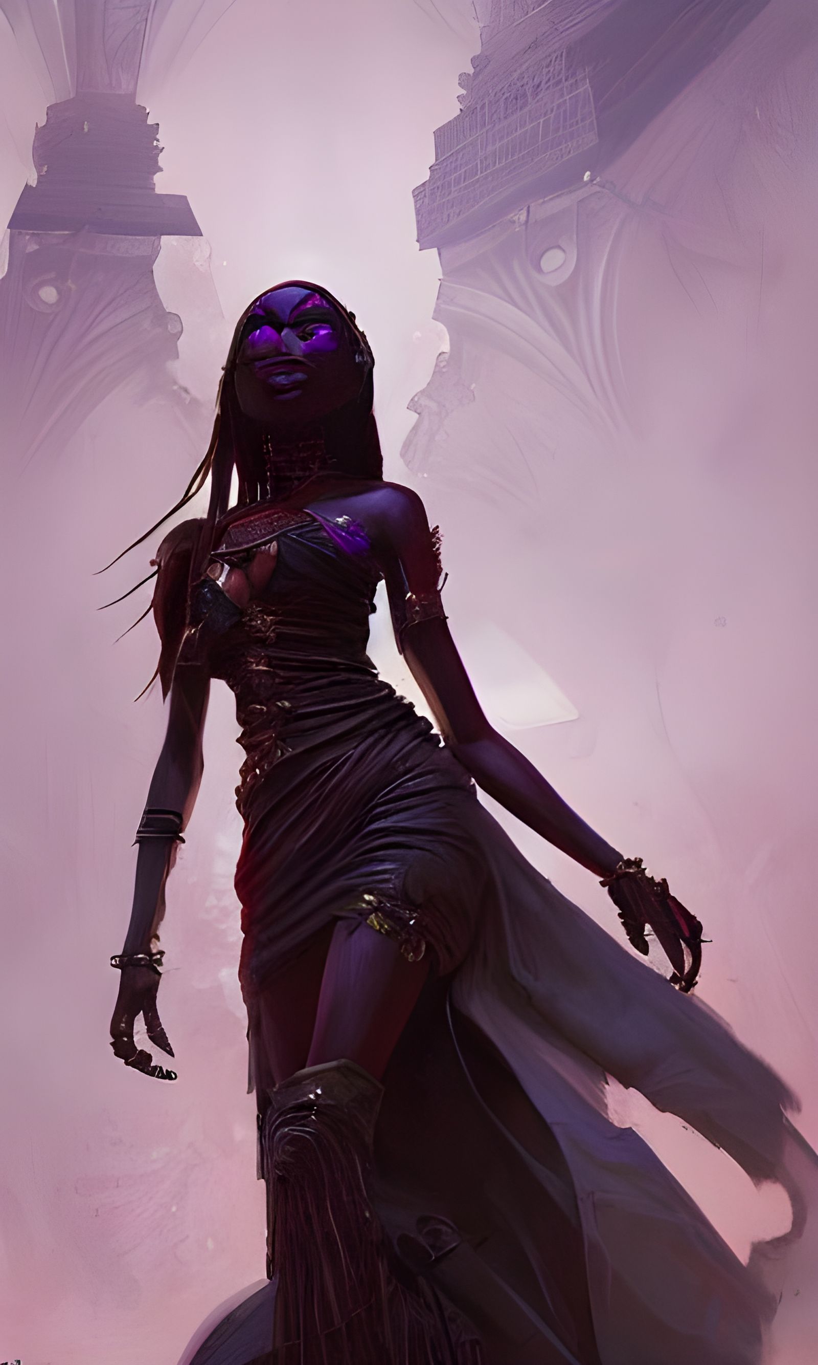 Steampunk African Princess Portrait