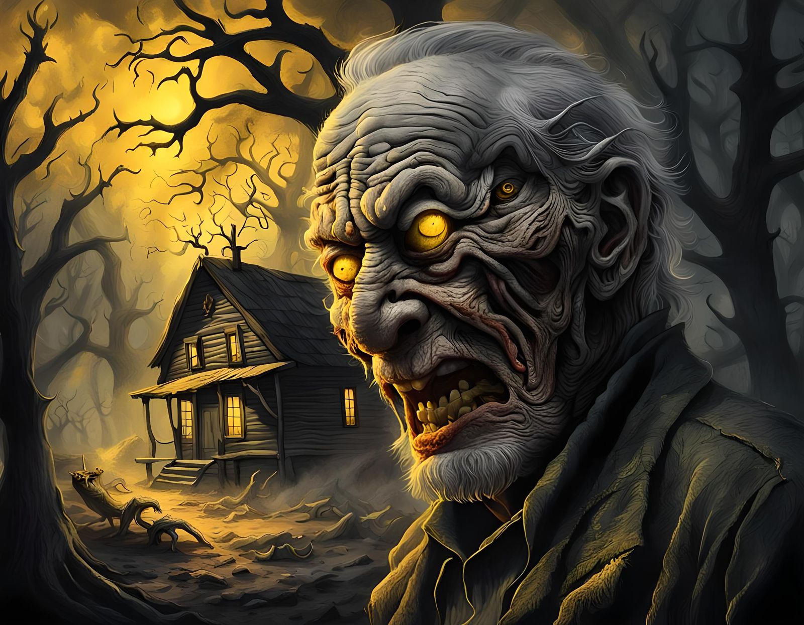 Horrific Figure Reveals Inner Monster in Digital Art