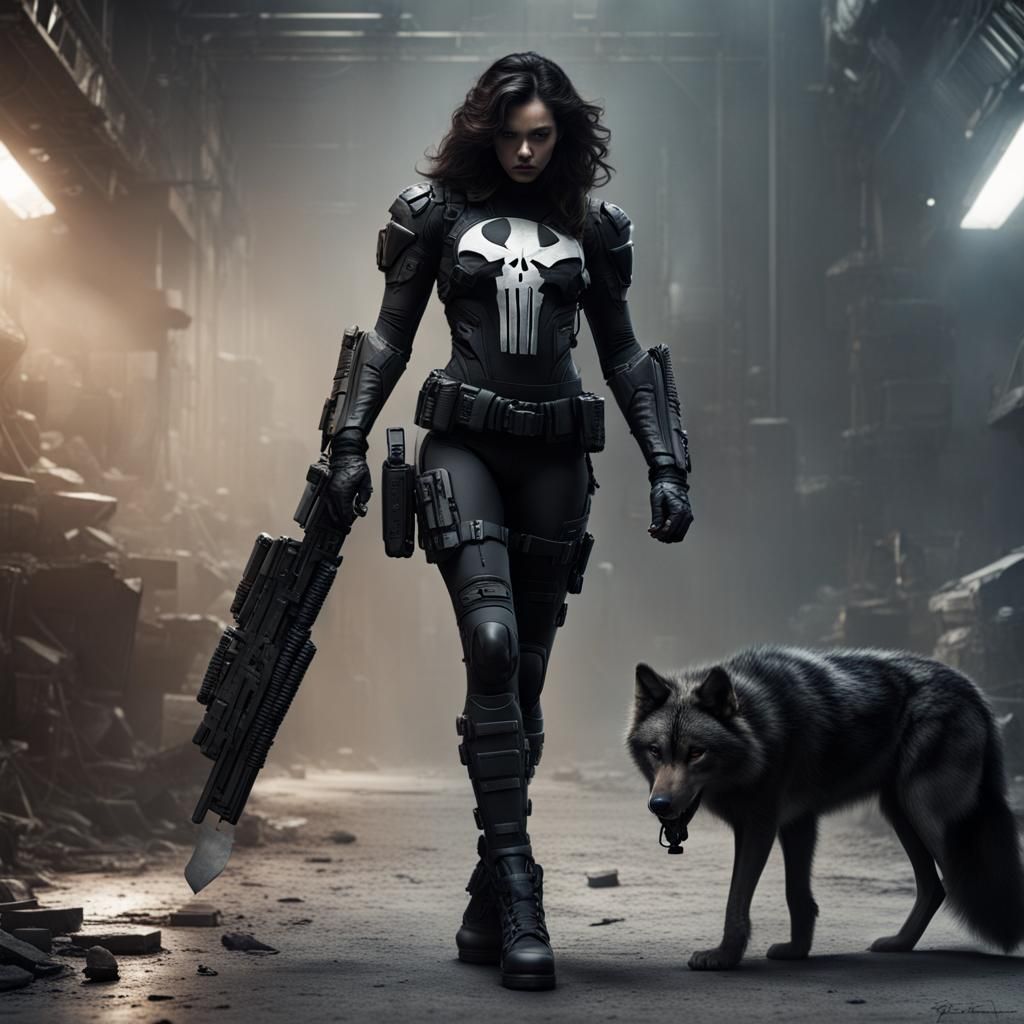 Futuristic Punisher Wolf: Warrior of Tomorrow