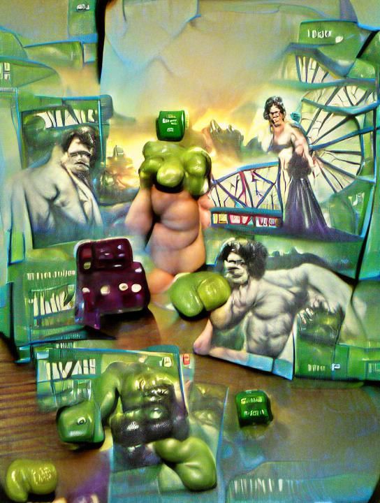 Naked Hulk Gambling Scene