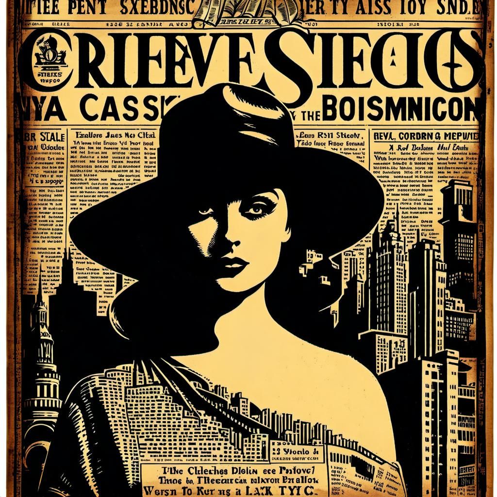 Classic Vintage Newspaper Print