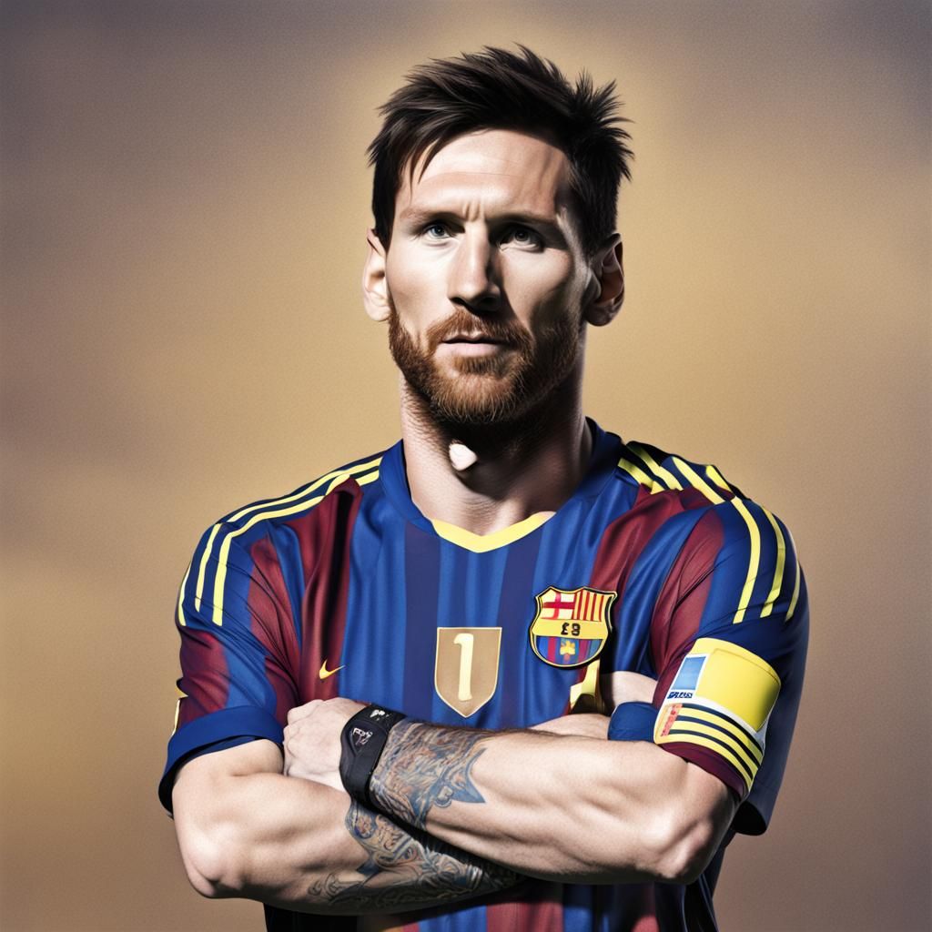 AI Image of Messi