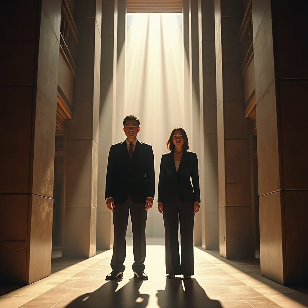 Taiwanese Officials in Majestic Corridor