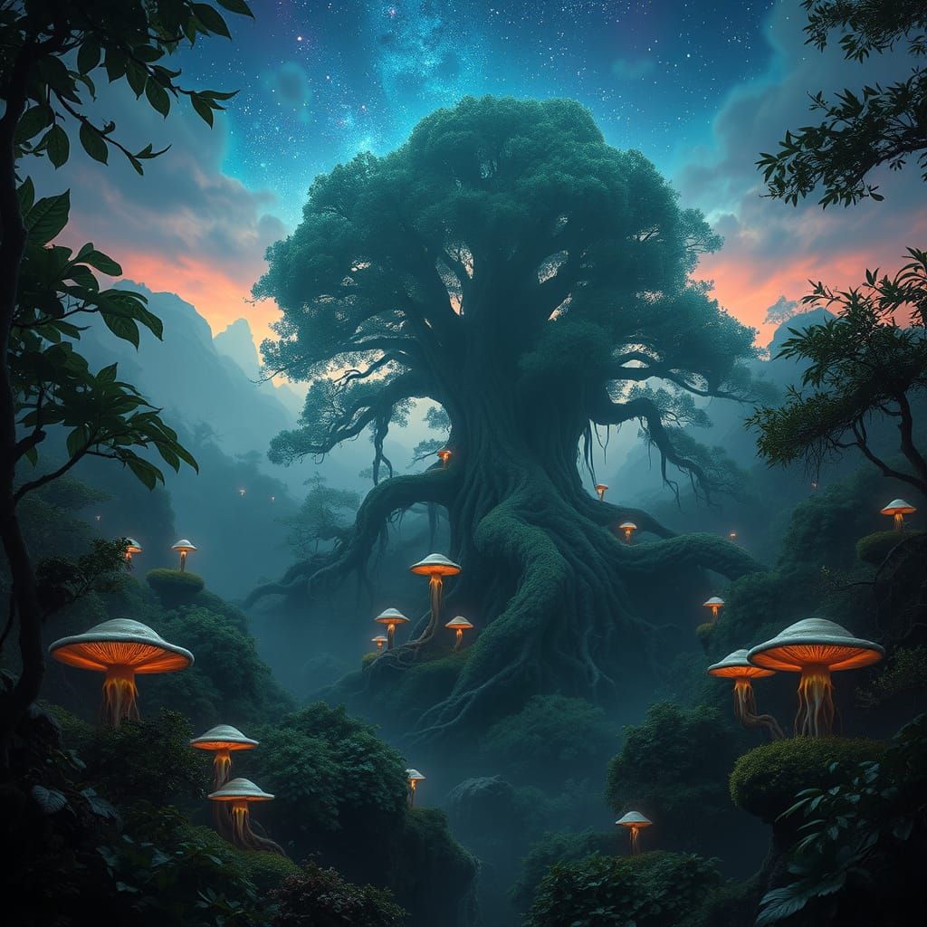 Mystical Primeval Forest in Shurra-Muul Twilight Realm