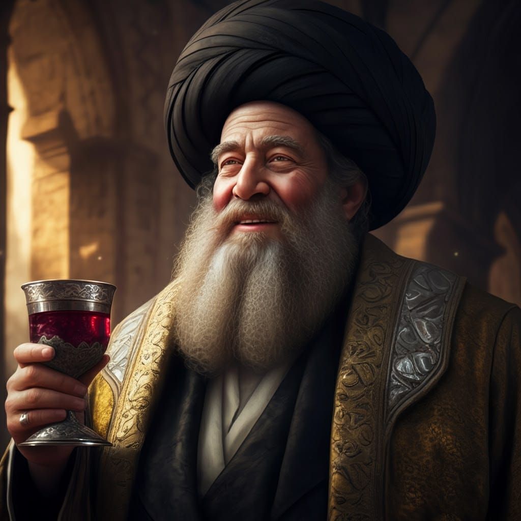 Majestic Hasidic Rabbi Radiates Reverence and Authority