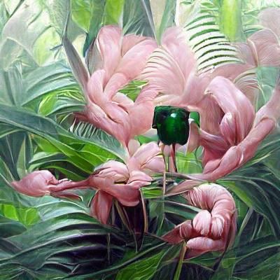 Lush Jungle Rainforest: Oil Painting by James Gurney