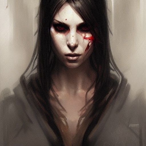 Sinister Eyes in a Dark Style