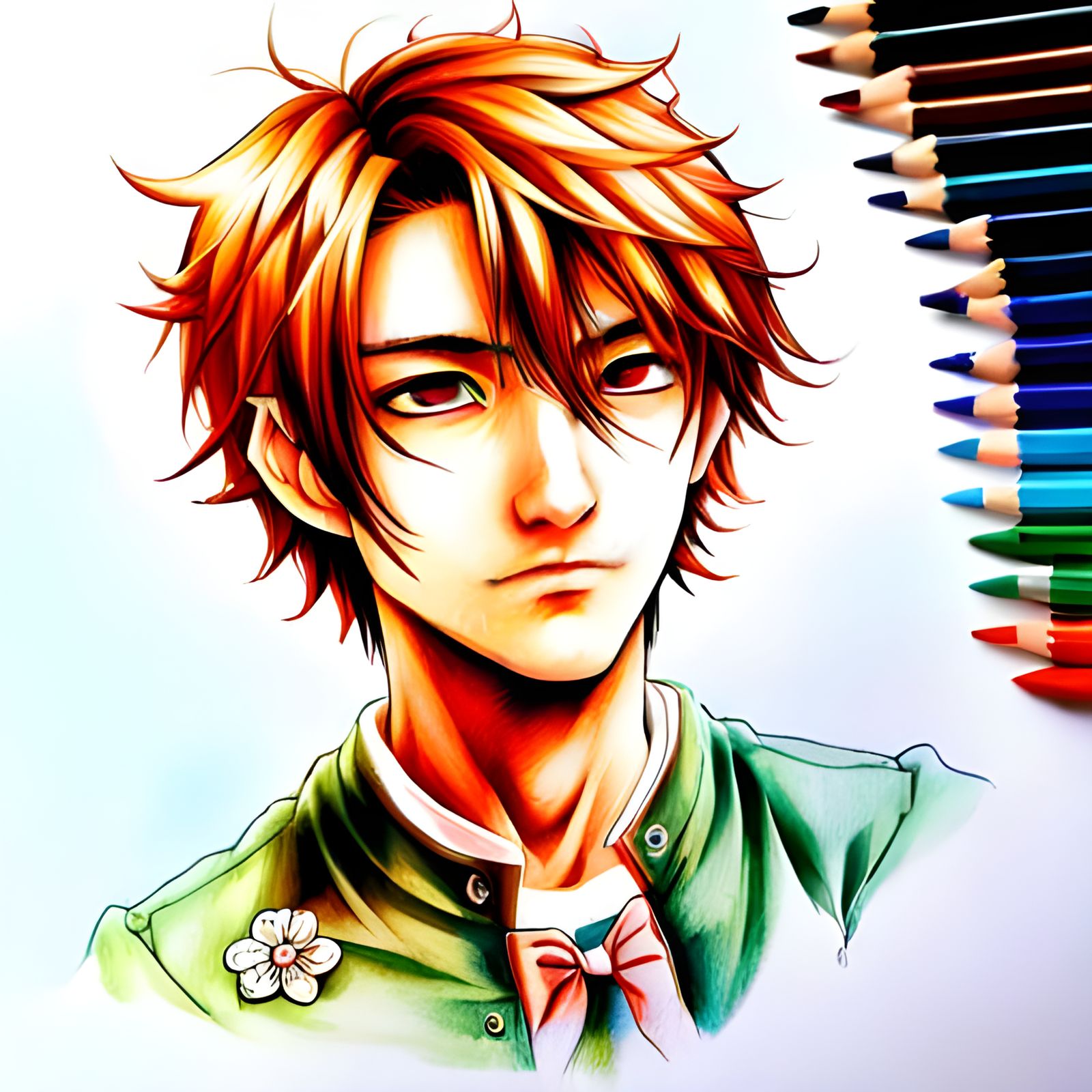 Unfinished Manhwa Pencil Portrait