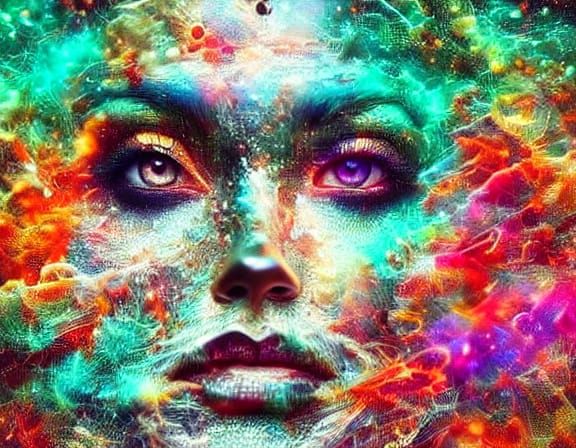 Black Woman in Tropical Jungle, Realistic Digital Art