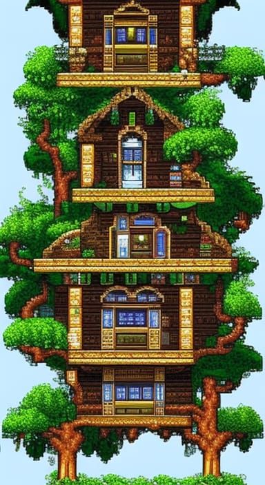 8-Bit Fantasy Treehouse