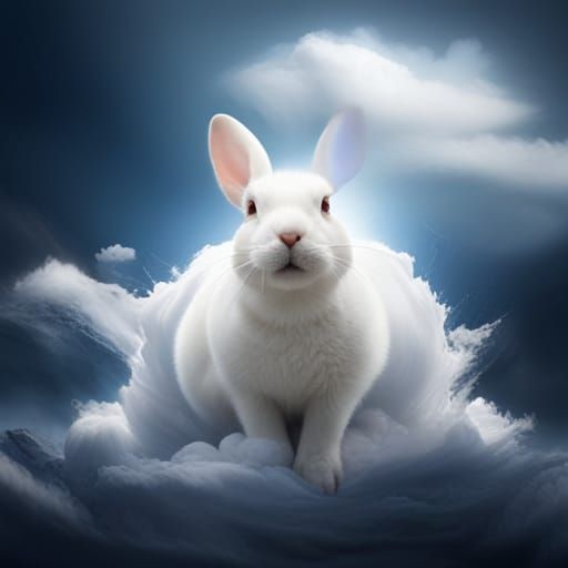 White Rabbit on Cloudscape