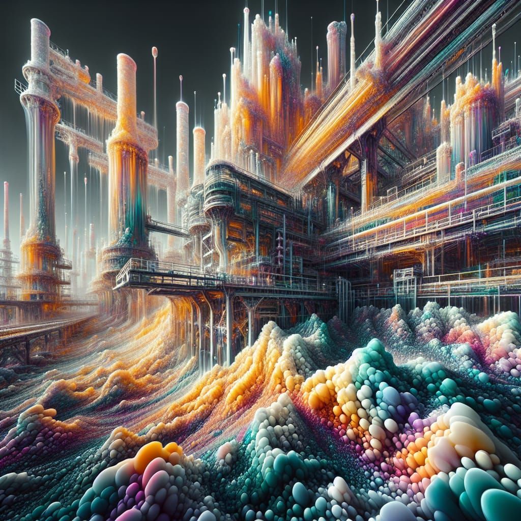 Bioiridescent Automatism: Industrial Fracture in Mookaite Hu...