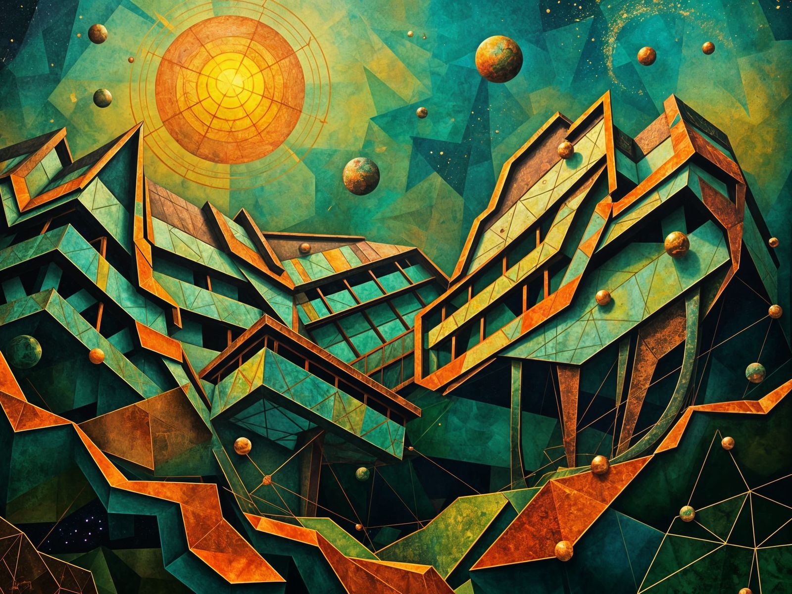 1920s CUBIST BRUTALISM