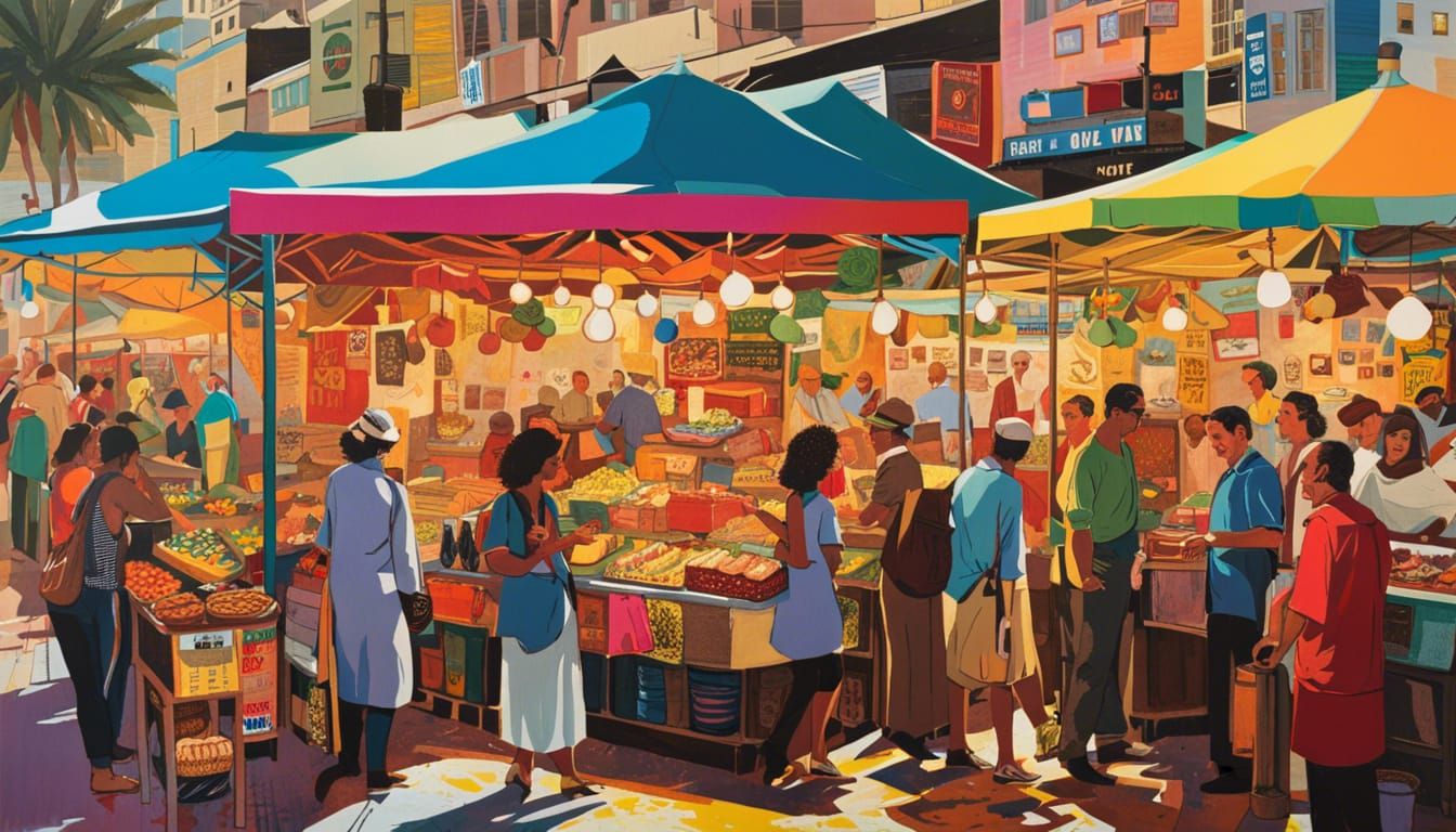 Carmel Market Tel Aviv: A Mixed Media Celebration