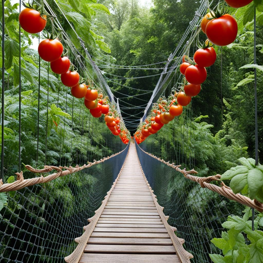 Tomato Suspension Bridge.