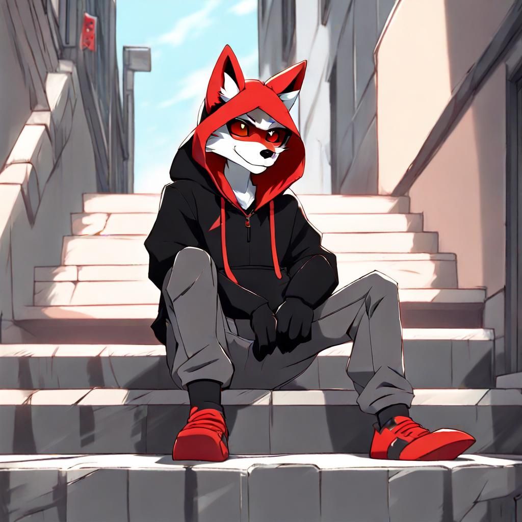 Furry fursona fox v2