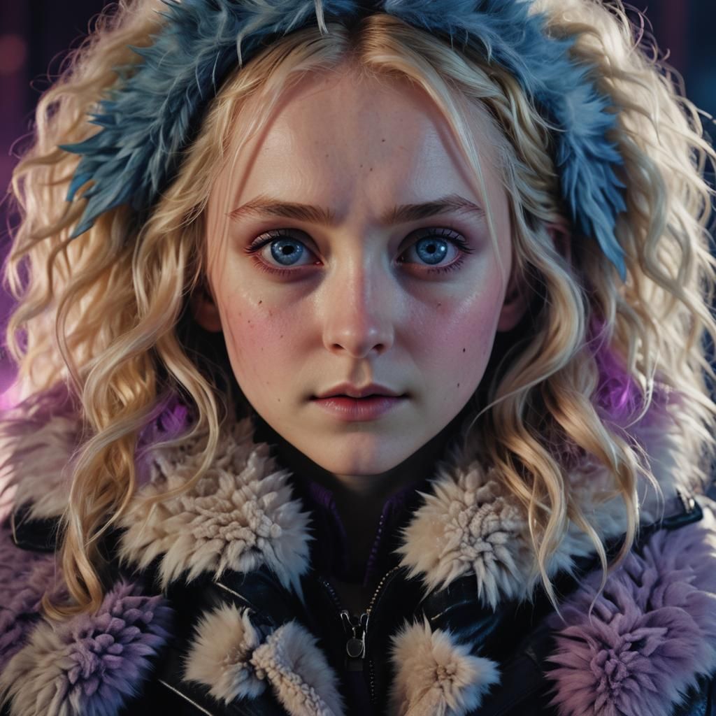 Ethereal Luna Lovegood Portrait in Moody Lighting
