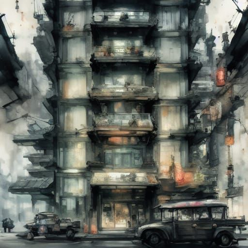 Steampunk 1920s Woman Gazes at Moonlit City