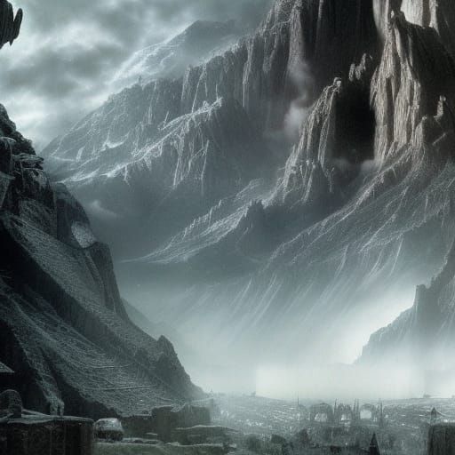 Epic Lord of the Rings Digital Matte Painting