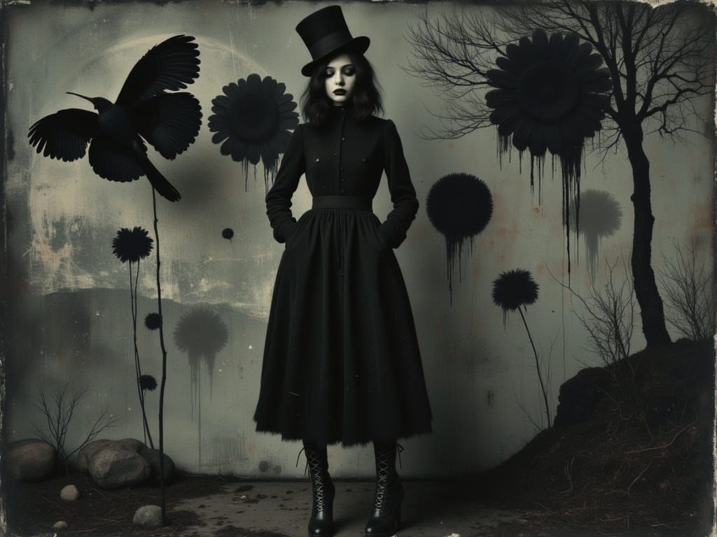 Gothic Vogue Fashion Shoot with Ethereal Woman