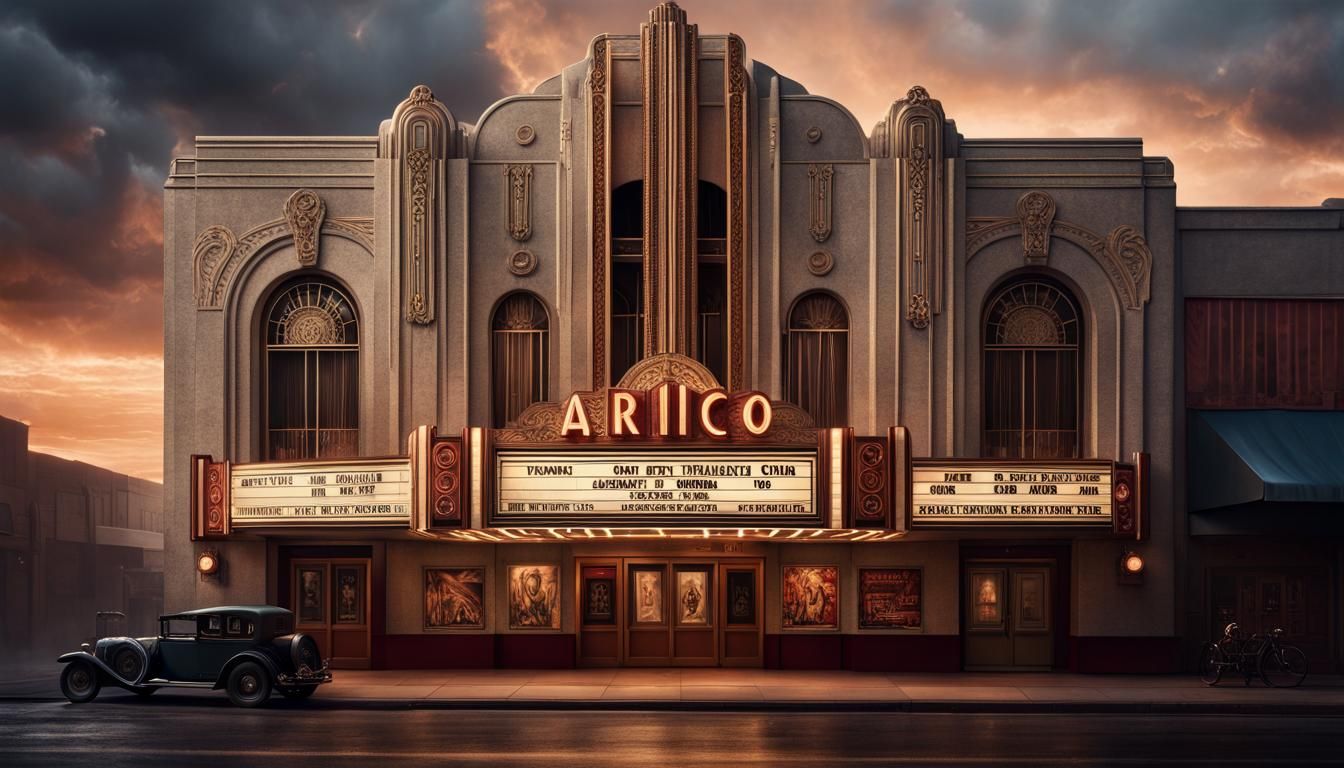 Art Deco Movie Theater: A Digital Masterpiece