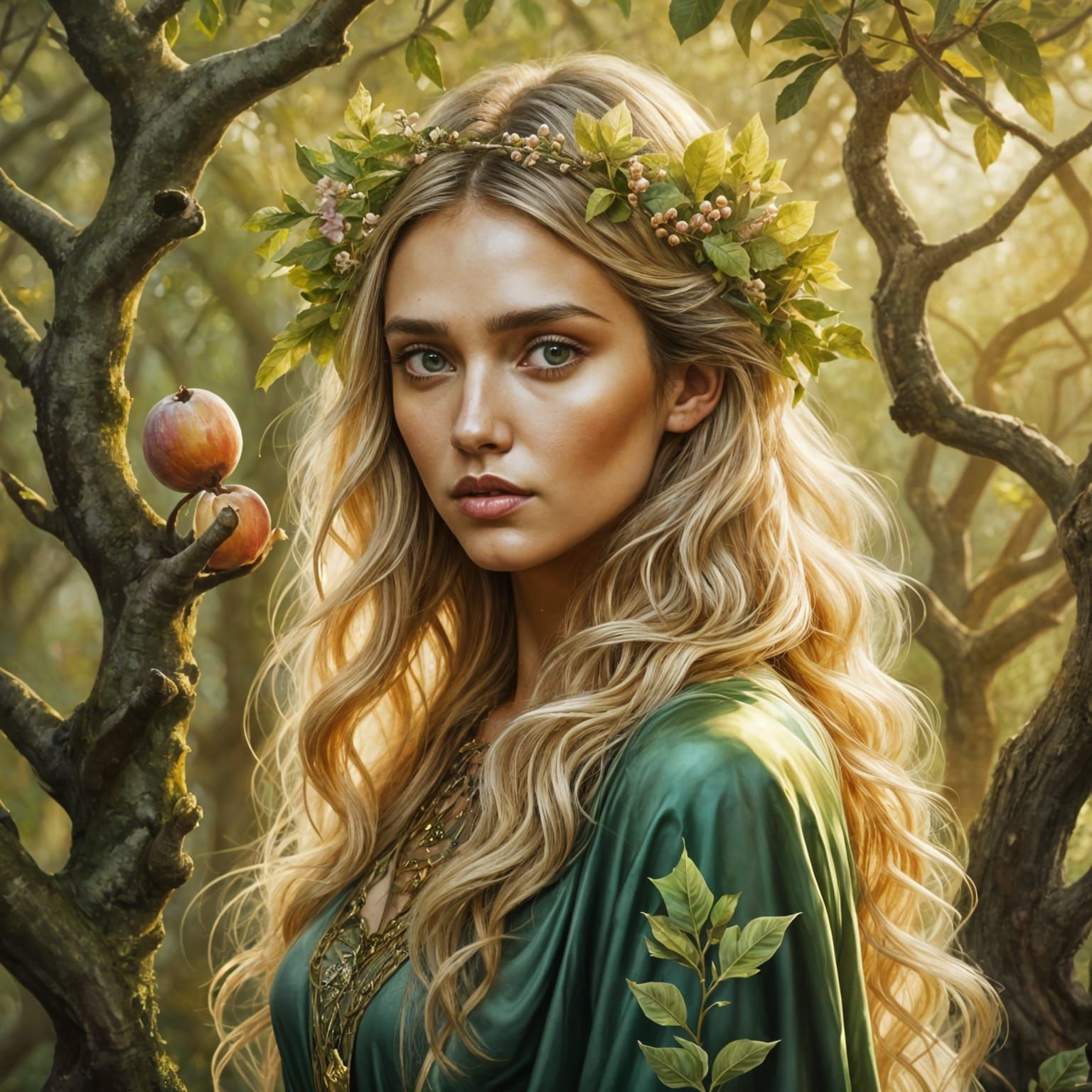 Mythical creature art. Medium portrait of Elaris Theneia, a ...