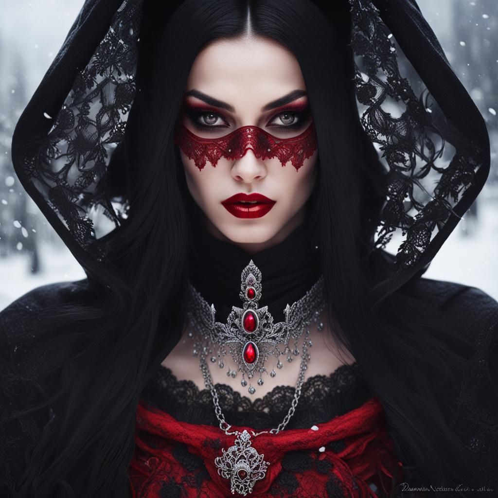 Vamperic Woman in Romania, Hyperrealistic