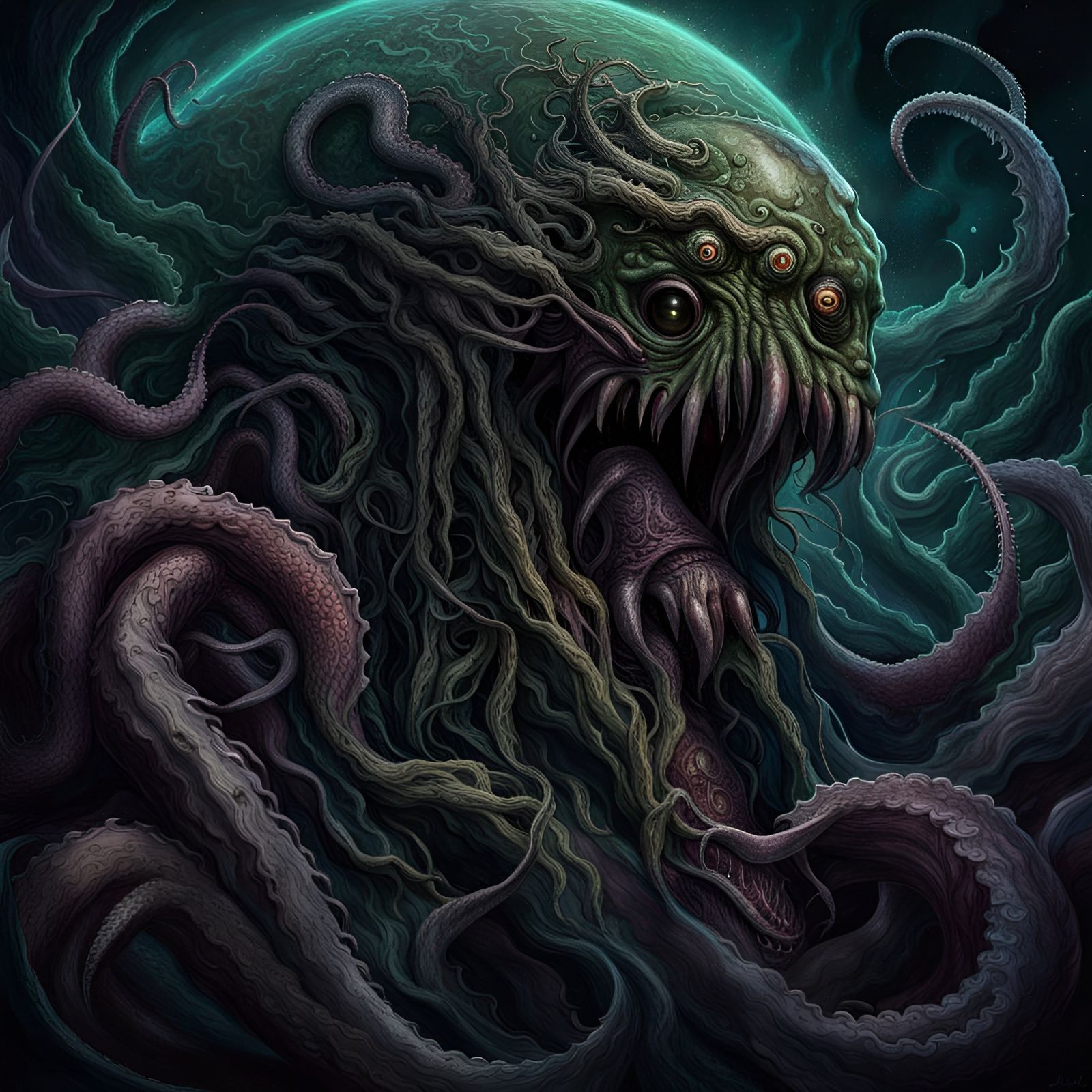 Eldritch Leviathan: Cosmic Horror Art