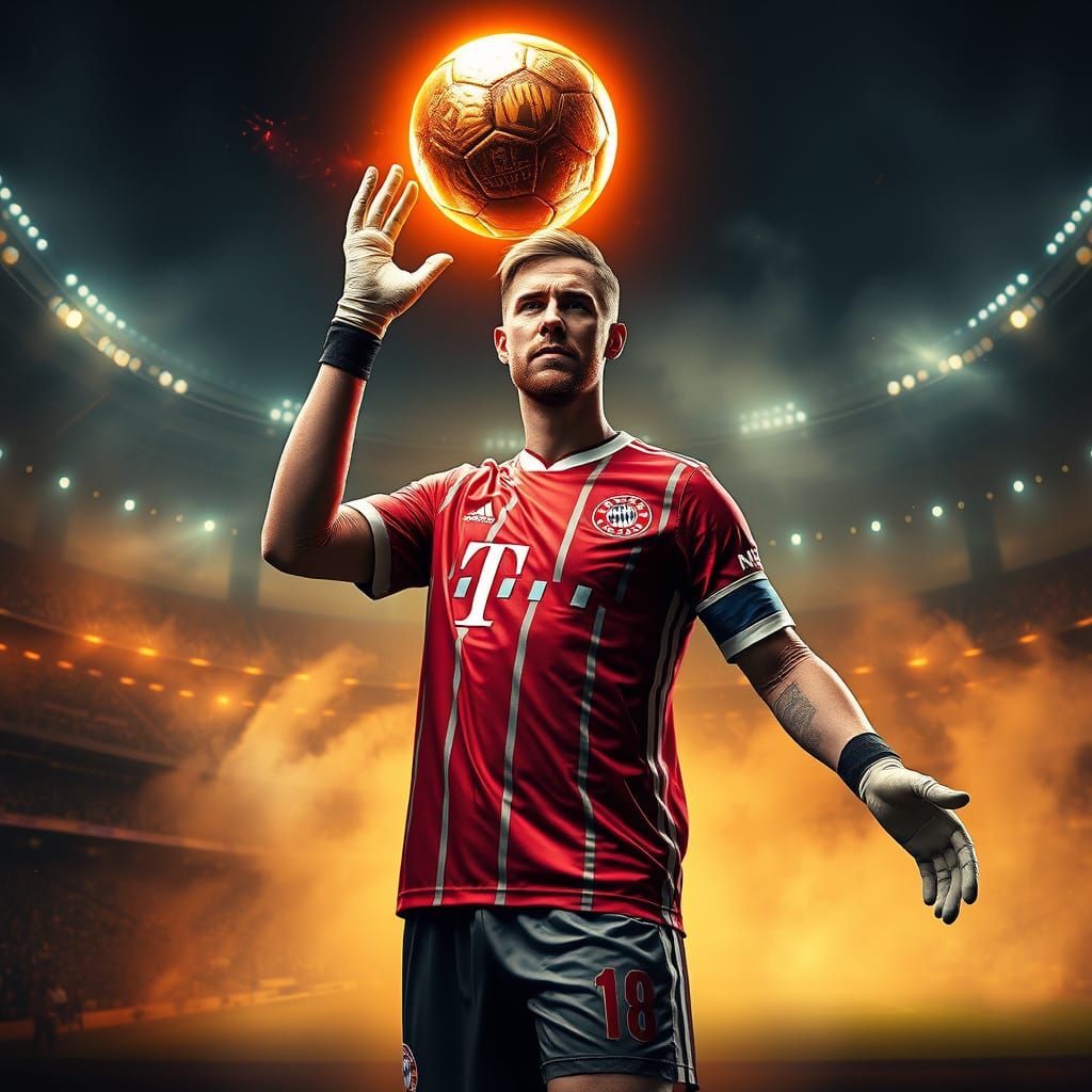 Soccer Star Channels Ancient Magic in Dark Fantasy Stadium