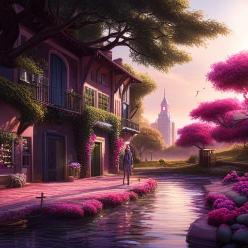 Preppy Pink Nails in Detailed Matte Painting