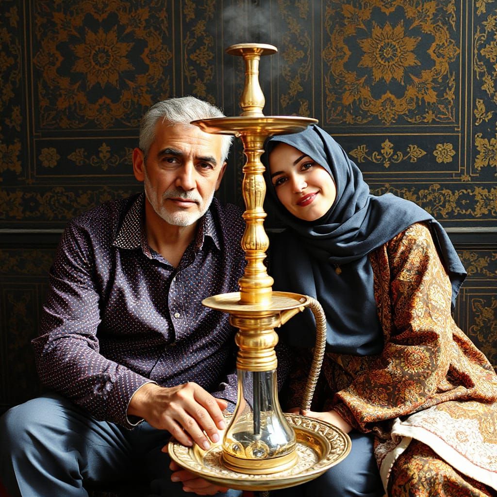 Father and Daughter in Golden Light