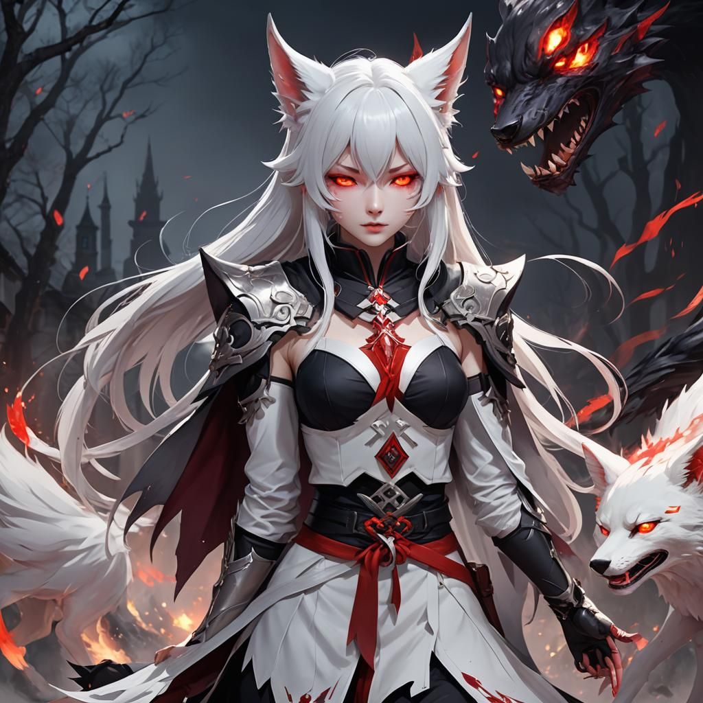 Kitsune Girl Struggles with Vampiric Possession