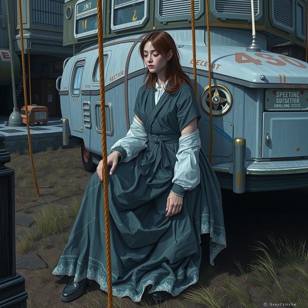 Golden Light Illuminates Futuristic Landscape