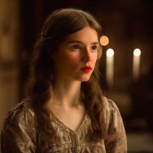 Delicate and strange look