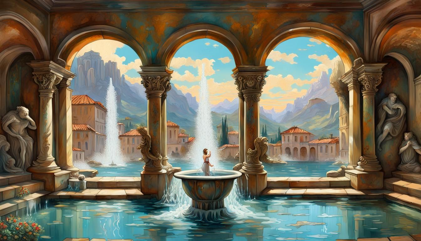 The Majestic Journey: Rediscovering the Magnificence of the Palladium Roman Baths beneath the Canopy Mountains